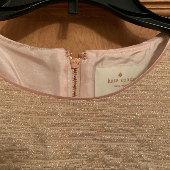 Kate Spade Della Dress Size 8 -All that glitters back zip sleeveless in Blush - Picture 3 of 16
